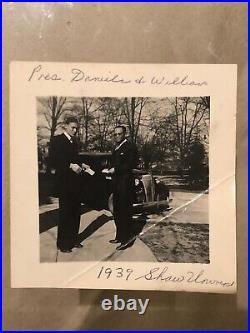 1939 HBCU NC-Shaw University President & Student-1st Black Southern University