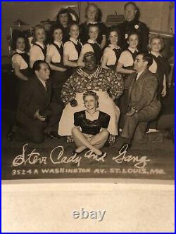 1939 St. Louis Mo. African American Lady With Steve Cady & Gang Show-Postcard