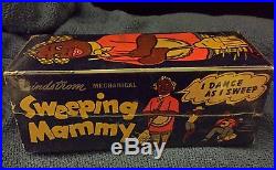 1940's Era Almost 8 Lithographed Tin Lindstrom Wind up Black Americana Toy /Box