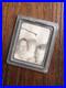 1940s Blurred Face Children Weird Branch Stick PHOTOMATIC PHOTOBOOTH PHOTO