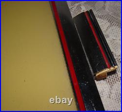 1950 Black Americana Serving Tray Chrome Reverse Painted Shooting Craps Dice