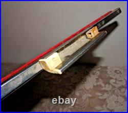 1950 Black Americana Serving Tray Chrome Reverse Painted Shooting Craps Dice