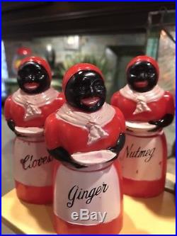 1950s Vintage Aunt Jemima F&F Mold & Die Spice Jars