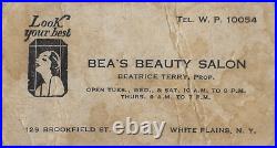 1950sAfrican American Beauty Salon AdvertisingMiniature BibleWhite Plains, NY