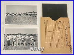 1951 Pistol Club Vtg x2 Photo & Negatives Gun Range Guns PRESS PHOTO PACK w COA