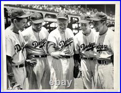 1951 Type-1 Original LA DODGERS Photo DON NEWCOMBE, DAZZY VANCE