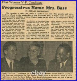 1952 FREEDOM Harlem newspaper PAUL ROBESON, LORRAINE HANSBERRY, CHARLOTTA BASS
