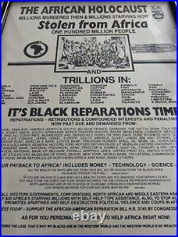 1968 African American Slavery GOBOA Reparations Stolen From Africa Political