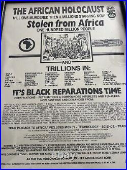 1968 African American Slavery GOBOA Reparations Stolen From Africa Political