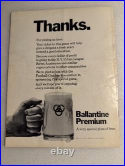 1968 Grambling vs Morgan State Program Yankee Stadium HBCU NYC 1st Invitational