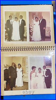 1971 Vintage African American Photo Album Christmas & Wedding Reba Bess Taylor