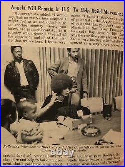 1972 Jet Magazine Black Panthers Angela Davis Talks About Her Freedom