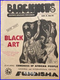 1974 BLACKNEWSAfrican American PeriodicalAmiri BarakaSlave ShipArt+ Brooklyn