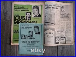 1975 Muhammad Speaks Newspaper Nation of Islam Black History Chicago Rights
