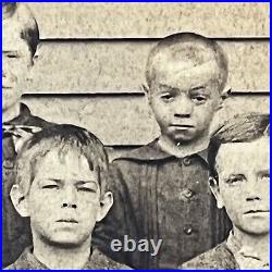 19th C. African American & Native American in School Class Photo Cabinet Card