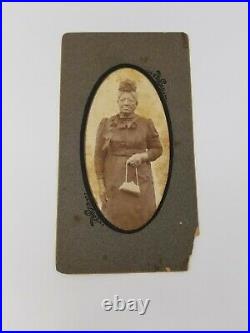 19th Century Cabinet Card Photograph African American Matriarch