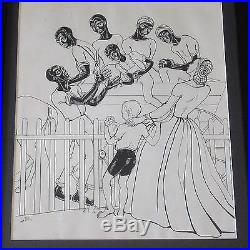 19th To 20th Century Black Americana Drawing Illustration Collection Unusual Old