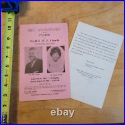 1st Anniversary 1965 African American Program Rev Ellis Putney Sister
