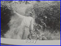 2 African American Man Gun Alcatraz Lakes Woods 50's 60's B&W Photograph Rare