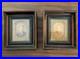 2 Framed Antique Daguerreotype Photos Marshall Fields Victorian Man & Woman Chi