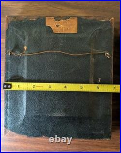2 Framed Antique Daguerreotype Photos Marshall Fields Victorian Man & Woman Chi
