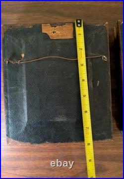 2 Framed Antique Daguerreotype Photos Marshall Fields Victorian Man & Woman Chi