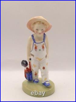 2 Rare Royal Doulton Figurines Black Americana Bunnykins Pajamas