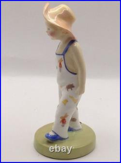 2 Rare Royal Doulton Figurines Black Americana Bunnykins Pajamas