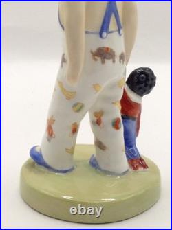 2 Rare Royal Doulton Figurines Black Americana Bunnykins Pajamas