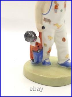 2 Rare Royal Doulton Figurines Black Americana Bunnykins Pajamas