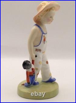 2 Rare Royal Doulton Figurines Black Americana Bunnykins Pajamas