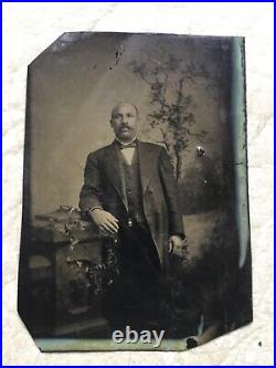 2 XXX RARE EARLY 1800's Tintype & late 1800 AFRICAN AMERICAN MAN PHOTO LOT