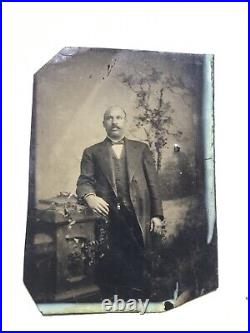 2 XXX RARE EARLY 1800's Tintype & late 1800 AFRICAN AMERICAN MAN PHOTO LOT