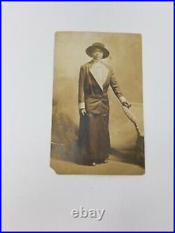 20th Century AZO Postcard African American Lady Newark New Jersey