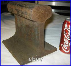 23 Pound Steel Railroad Train Track Rail Doorstop Art Statue Sculpture Toy Anvil