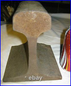 23 Pound Steel Railroad Train Track Rail Doorstop Art Statue Sculpture Toy Anvil