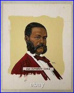 2nd African American US Congress Jefferson Franklin Long Illustrators Art FORTE