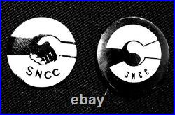 2nd and 3rd SNCC STUDENT NON VIOLENT COORDINATING COMM. ORIGINAL PINBACKS RARE