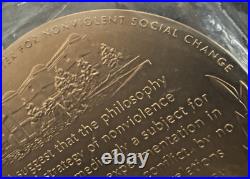 3 Dr. Martin Luther King, Jr. & Coretta Scott King Bronze Replica Medal sealed