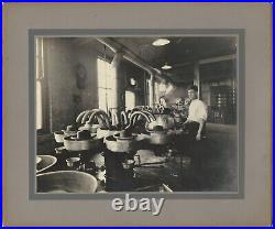 4 Mounted Photos Hat Moulding Machines Gage Hat Co. Factory Chicago Original