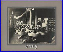4 Mounted Photos Hat Moulding Machines Gage Hat Co. Factory Chicago Original