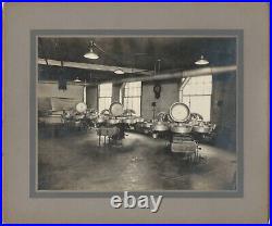 4 Mounted Photos Hat Moulding Machines Gage Hat Co. Factory Chicago Original