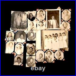 40s Black American Vintage Album Page Photo Booth Friends Dapper Gent & Singers