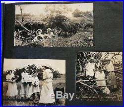 50 Page 1914 Photo Album African Americans INDIANS Cars WWI Incredible History