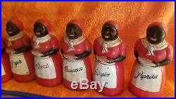 9 pc Rare Aunt Jemima Spice Set by F&F Mold & Die Works