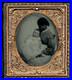 AFRICAN AMERICAN NURSE HOLDING WHITE BABY Pre CIVIL WAR PHOTO RARE Antique Slave