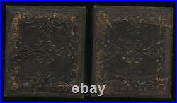 AFRICAN AMERICAN NURSE HOLDING WHITE BABY Pre CIVIL WAR PHOTO RARE Antique Slave