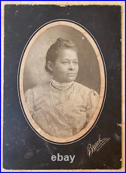 AFRICAN AMERICAN WOMAN from SAN ANTONIO TEXAS (LIKELY BORN A SLAVE) c1893 PHOTO