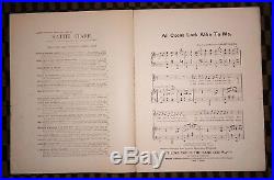 ALL COONS LOOK ALIKE TO ME 1896 Ernest Hogan SHEET MUSIC Black Americana