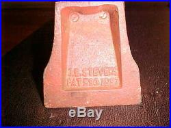 ANTIQ. 1887 Cast Iron Black Americana J. E. Stevens Mechanic 5-7-9 STORE SLOT/BANK